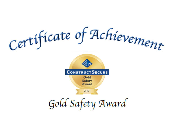 Construct Secure Independent Safety Assessment Program and has achieved the Certificate of Completion